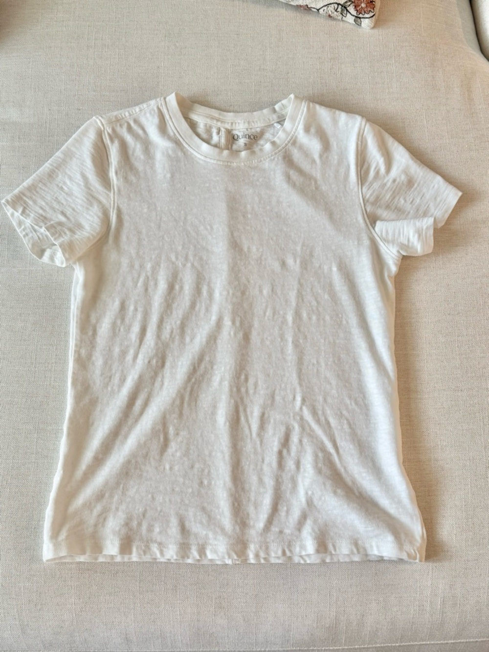 Quince White Short-Sleeve Crewneck Tee